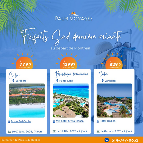 forfait sud montreal